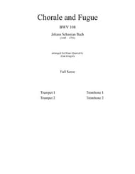 Chorale and Fugue, BWV 108 Brass Quartet P.O.D. cover Thumbnail